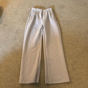 High waisted grey tailored pants from Abercrombie